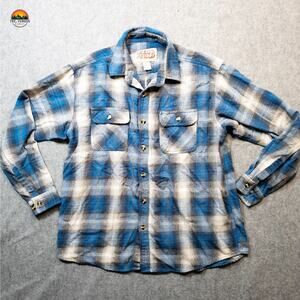 Sports Afield Button-Up Shirt Multicolor Long Sleeve Plaid Pockets Women's XLT